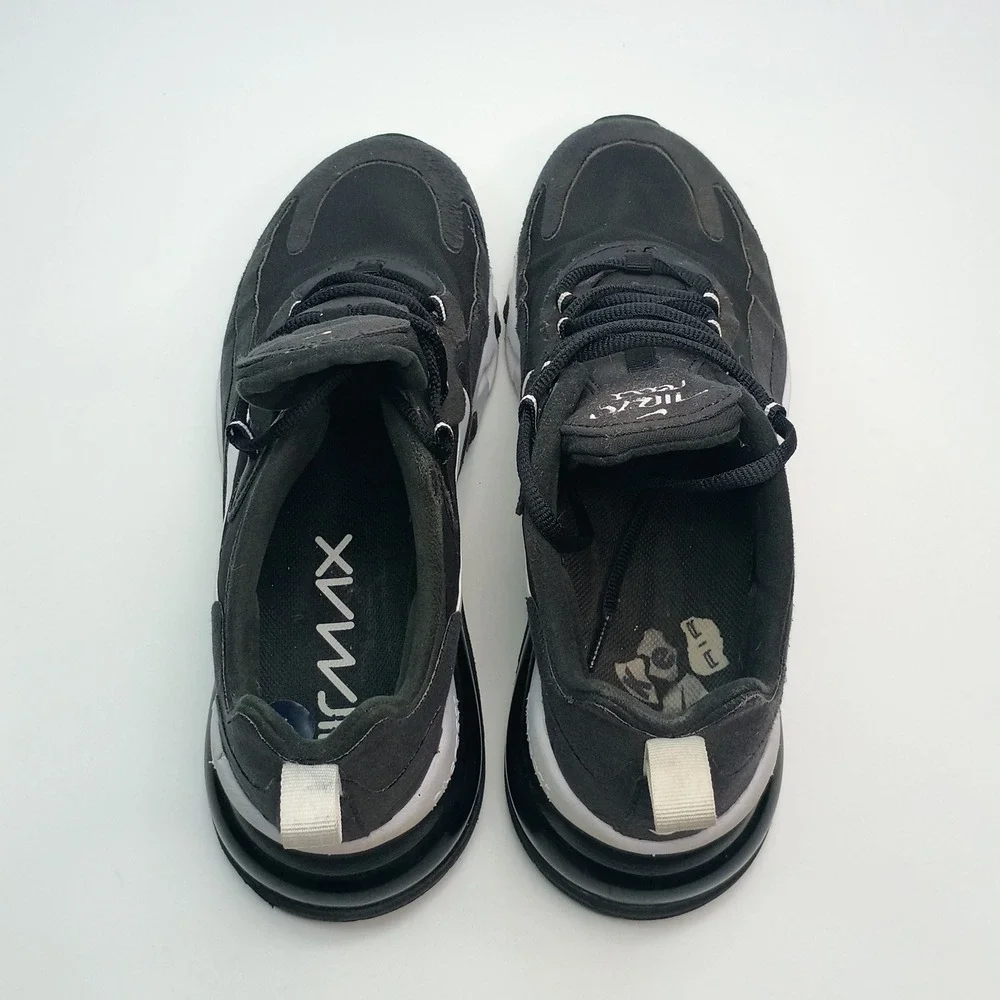 Nike Air Max 270 React Black White Sneakers CI3899-002 Womens Size 8 - Picture 6 of 9